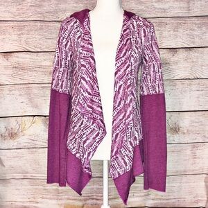 Prana Graceful Wrap Purple Cardigan Size S
